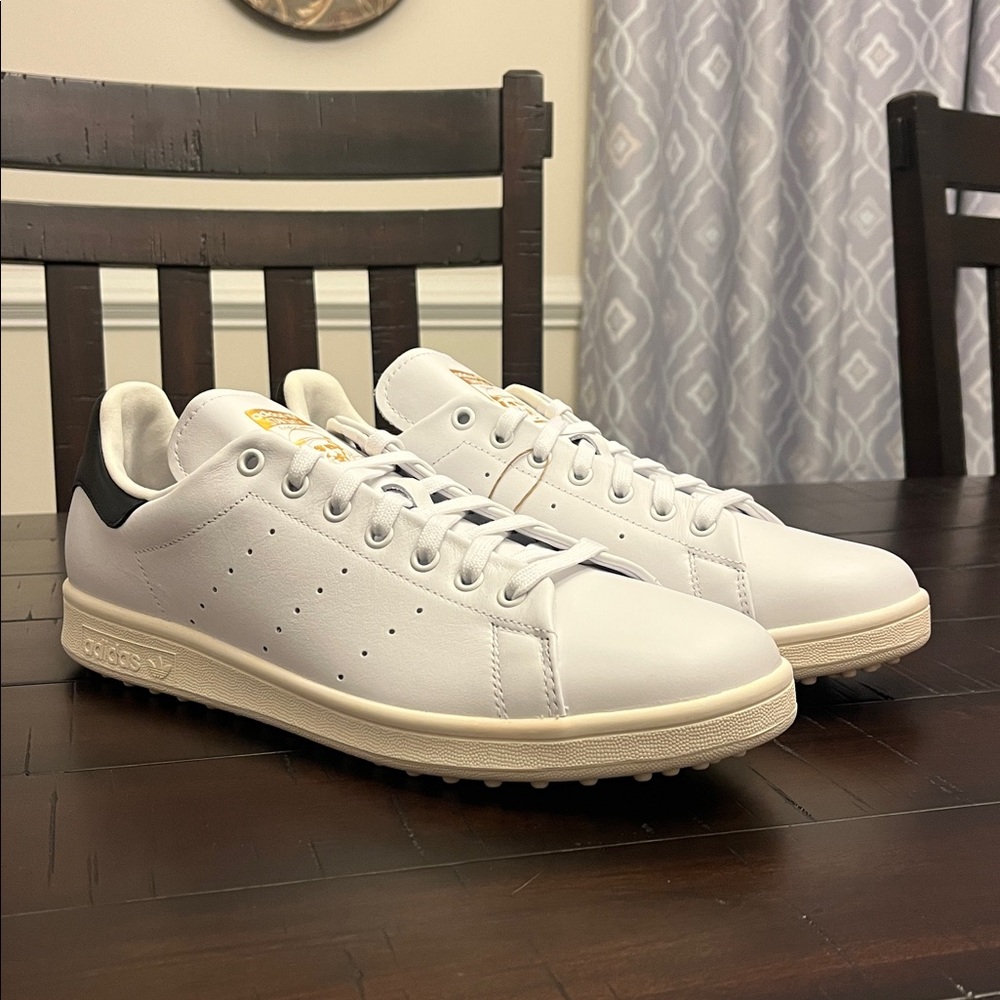 Adidas Stan Smith Spikeless Golf Shoes Sneakers JH6154 white black Mens Sizes